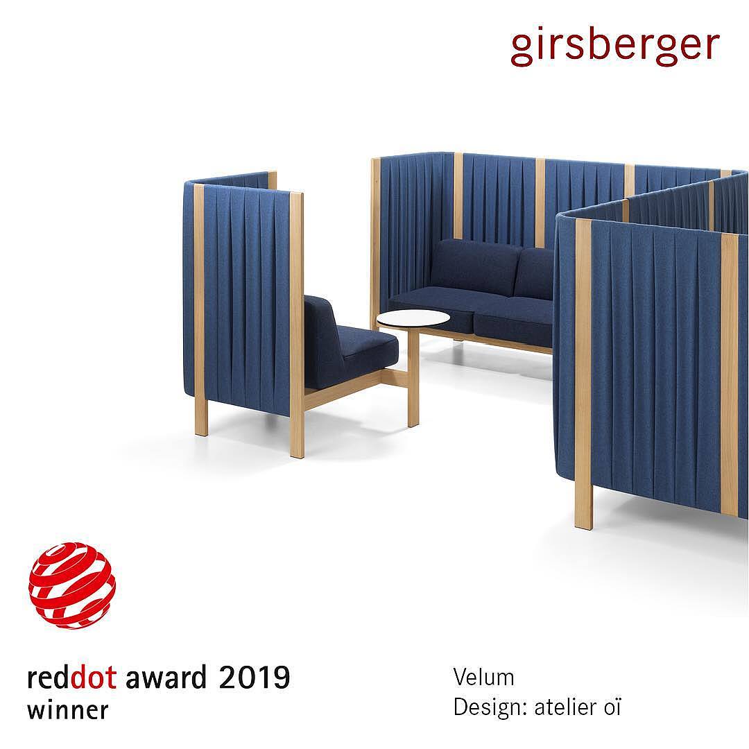 reddot，Modular furniture，Velum，2019 red dot product design award，