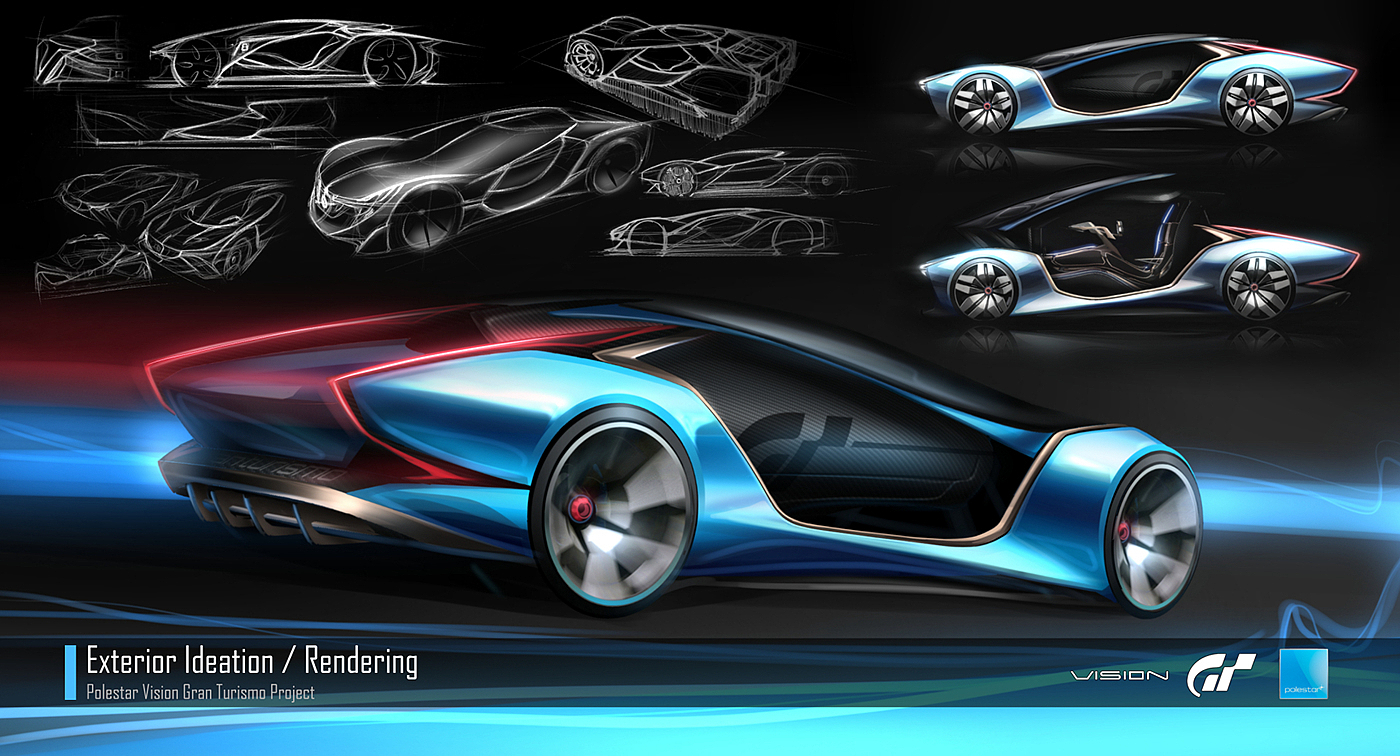 Automatic design，Visual design，Hand painted interior，GT racing，Cool fashion，