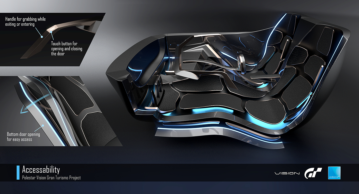 Automatic design，Visual design，Hand painted interior，GT racing，Cool fashion，