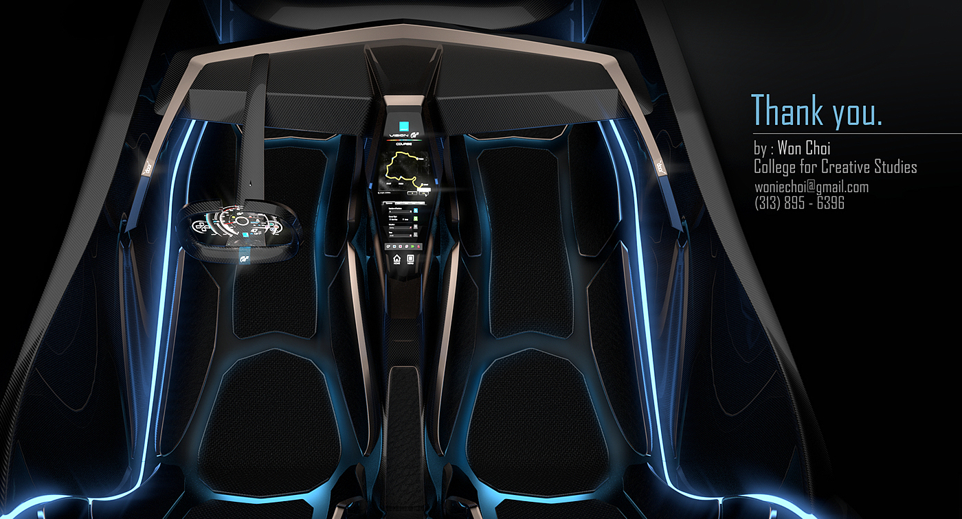 Automatic design，Visual design，Hand painted interior，GT racing，Cool fashion，