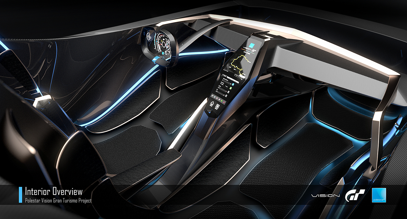 Automatic design，Visual design，Hand painted interior，GT racing，Cool fashion，