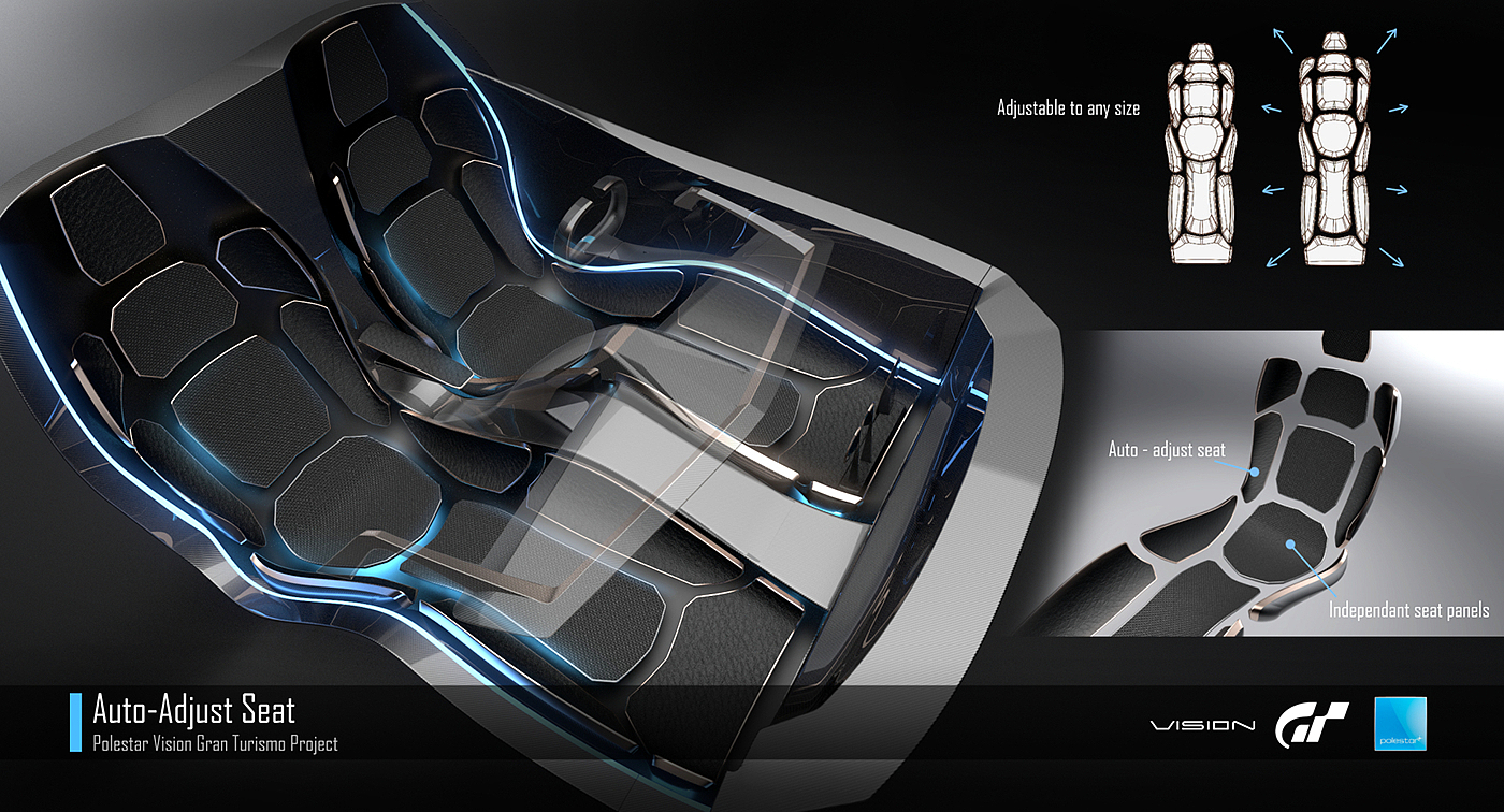Automatic design，Visual design，Hand painted interior，GT racing，Cool fashion，