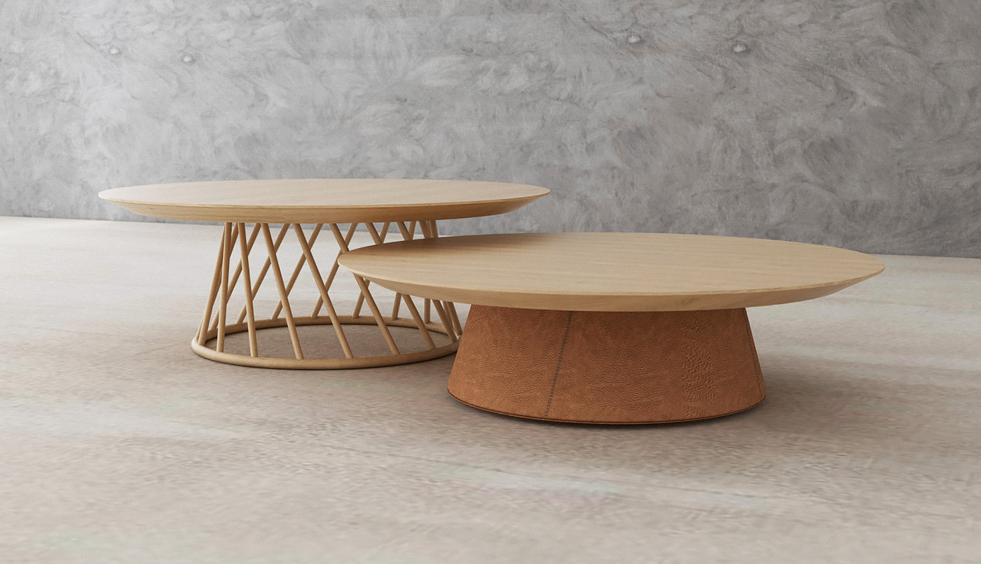 woodiness，furniture design ，Complementary tables，