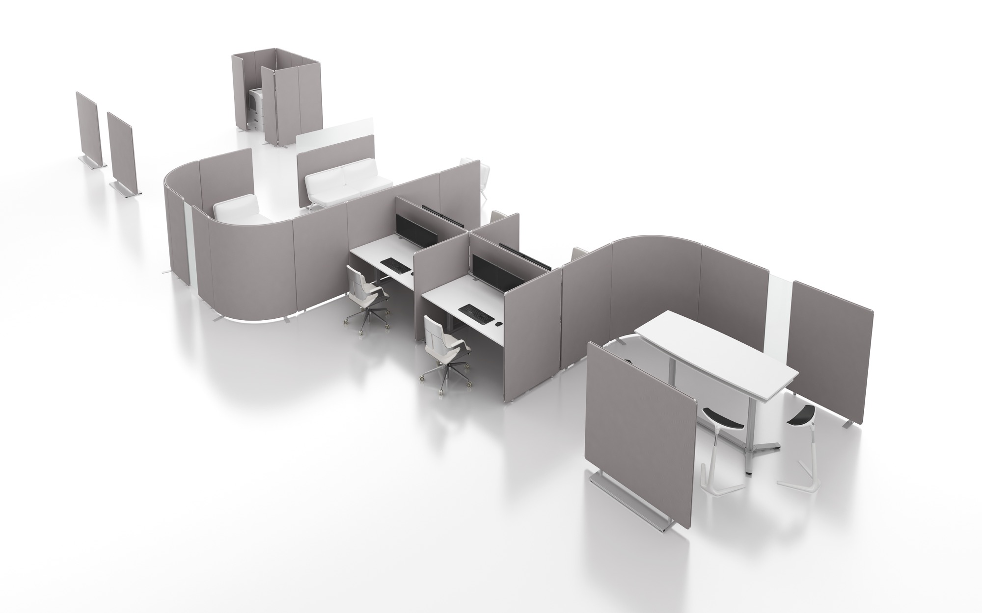 OKA SpaceLine，Partition system，2019 red dot product design award，reddot，