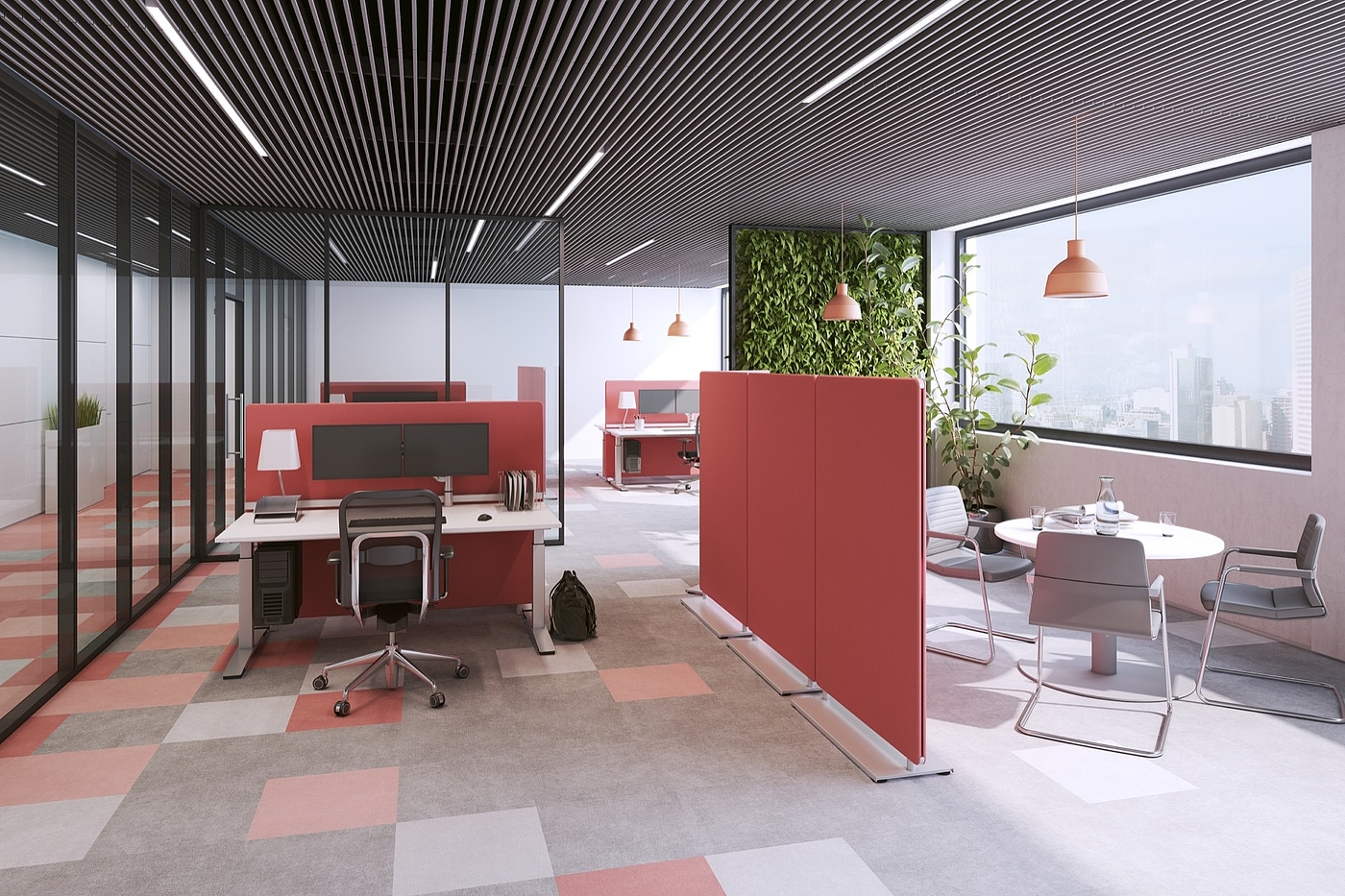 OKA SpaceLine，Partition system，2019 red dot product design award，reddot，