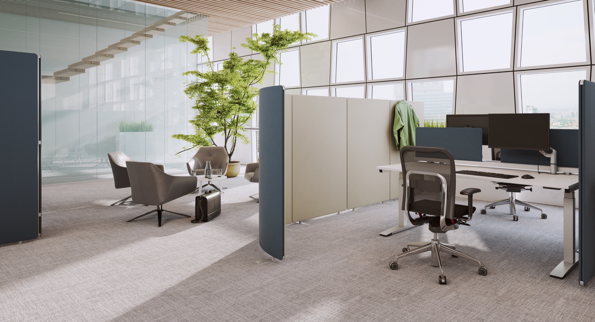 OKA SpaceLine，Partition system，2019 red dot product design award，reddot，