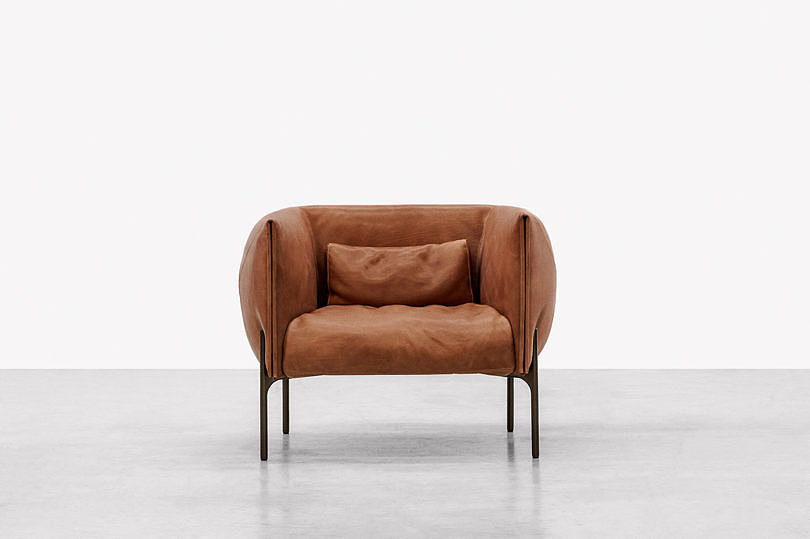 sofa，furniture，Leather sofa，Curved sofa，Otto，