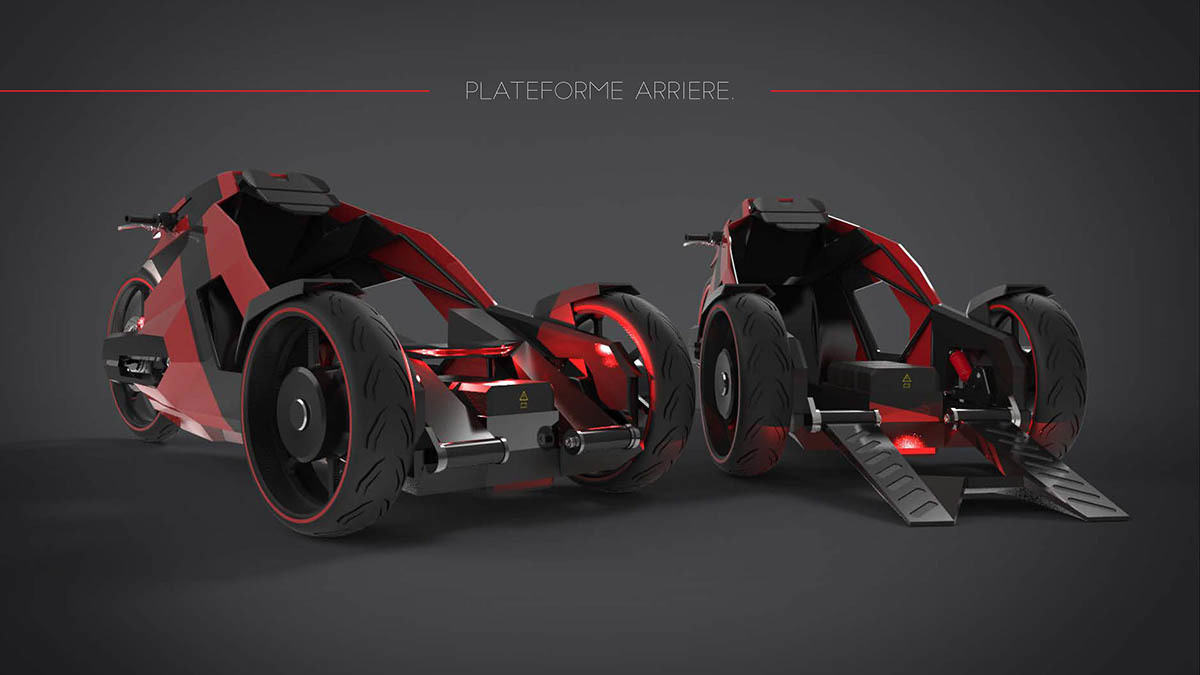 stable，Motorcycle appearance，Automatic design，security，industrial design，