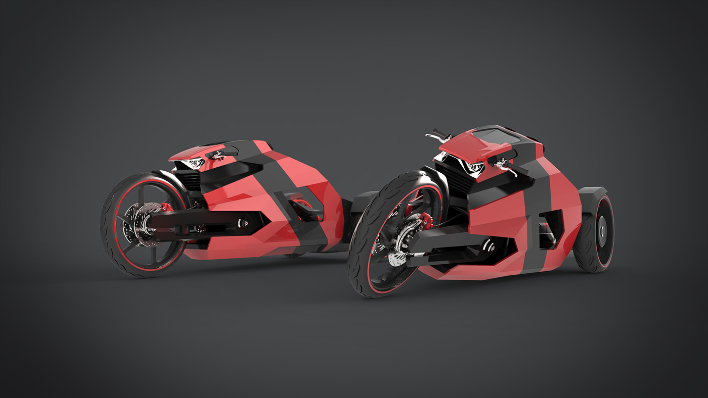 stable，Motorcycle appearance，Automatic design，security，industrial design，