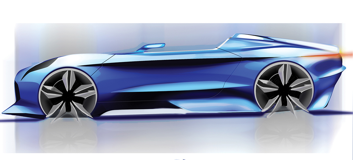 Automatic design，Hand drawn，Render，Visual design，industrial design，