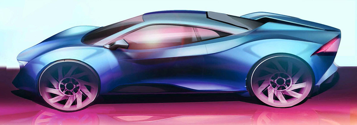 Automatic design，Hand drawn，Render，Visual design，industrial design，