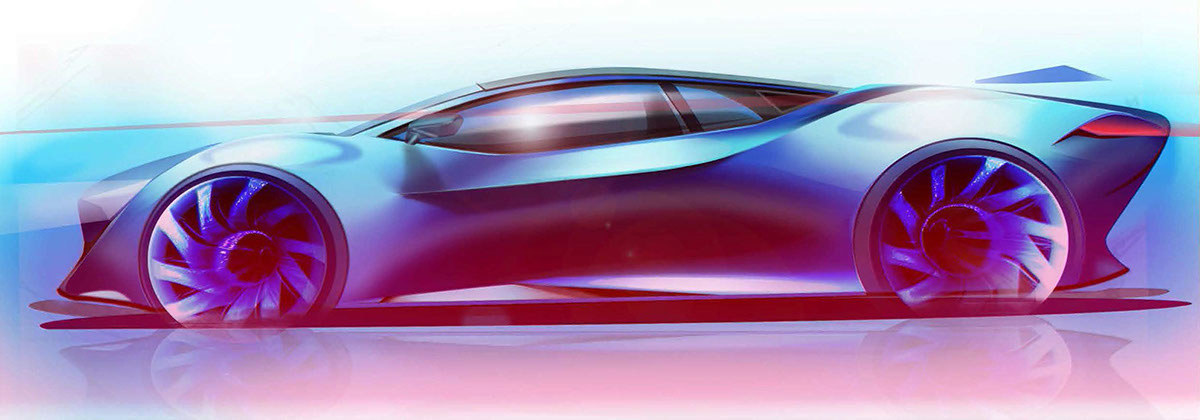 Automatic design，Hand drawn，Render，Visual design，industrial design，