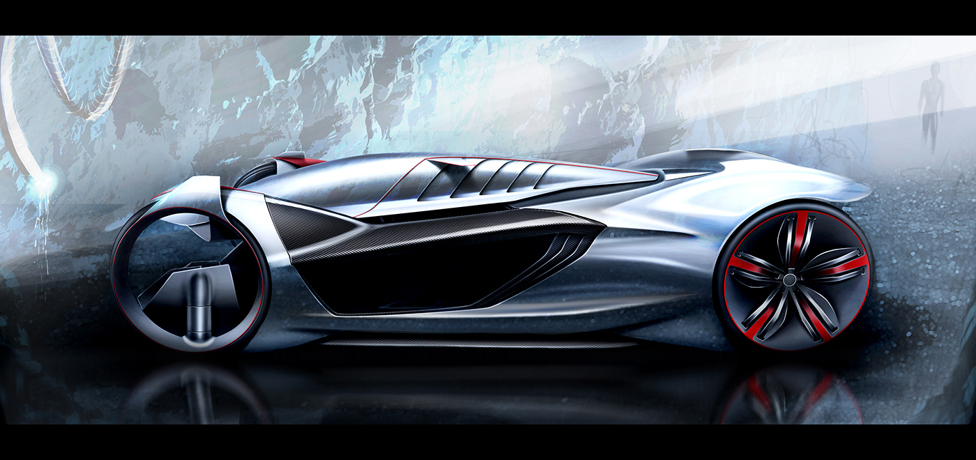 Automatic design，Hand drawn，Render，Visual design，industrial design，