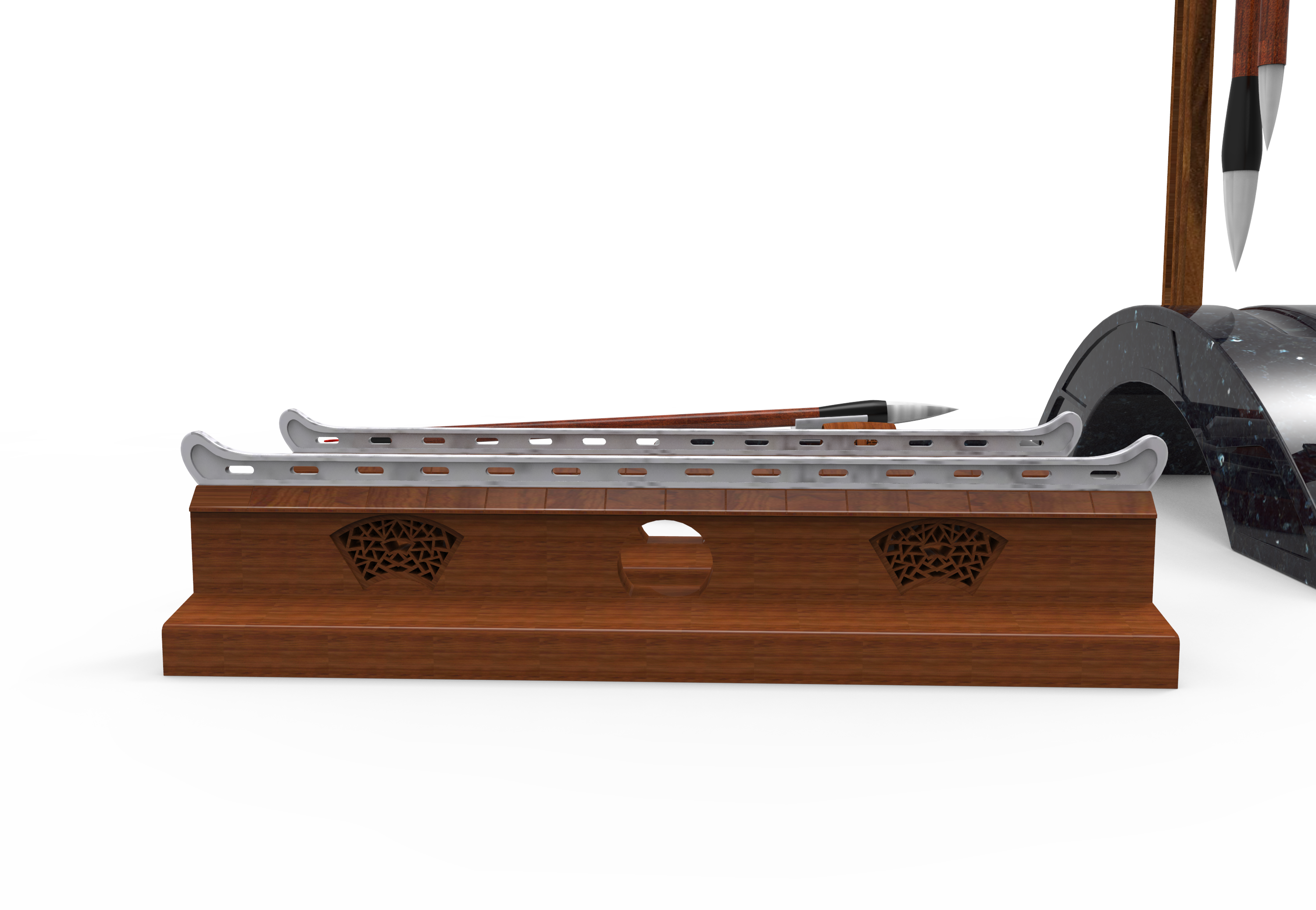 Stationery，Pen, ink, paper and inkstone，