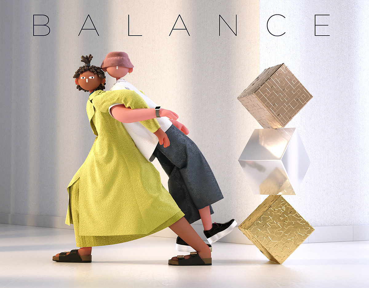 Balance，animation，3D production，