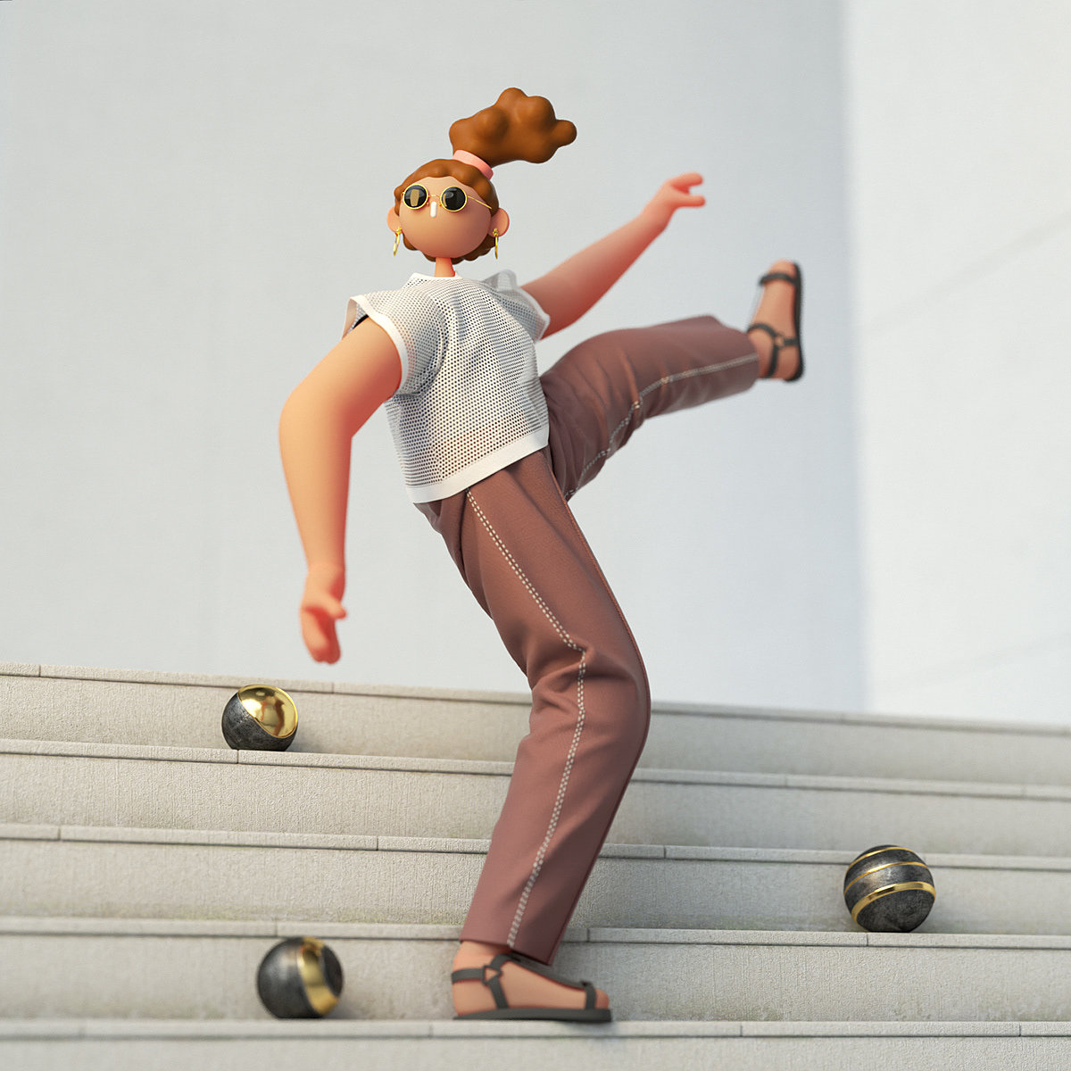 Balance，animation，3D production，