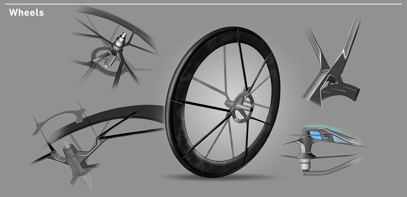 Sprint，Bicycle design，black，