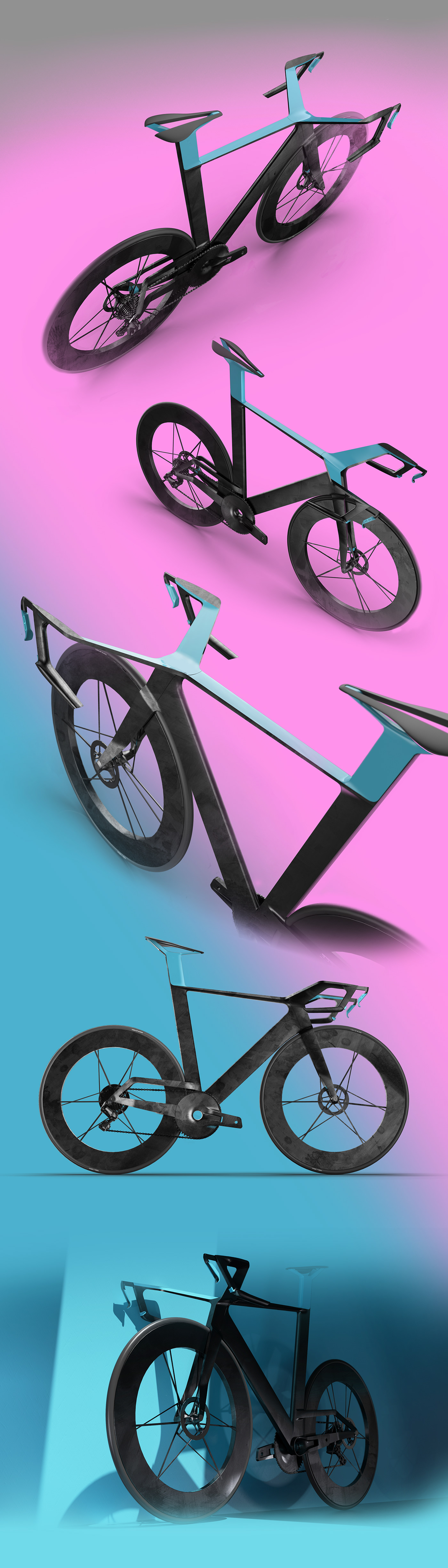 Sprint，Bicycle design，black，