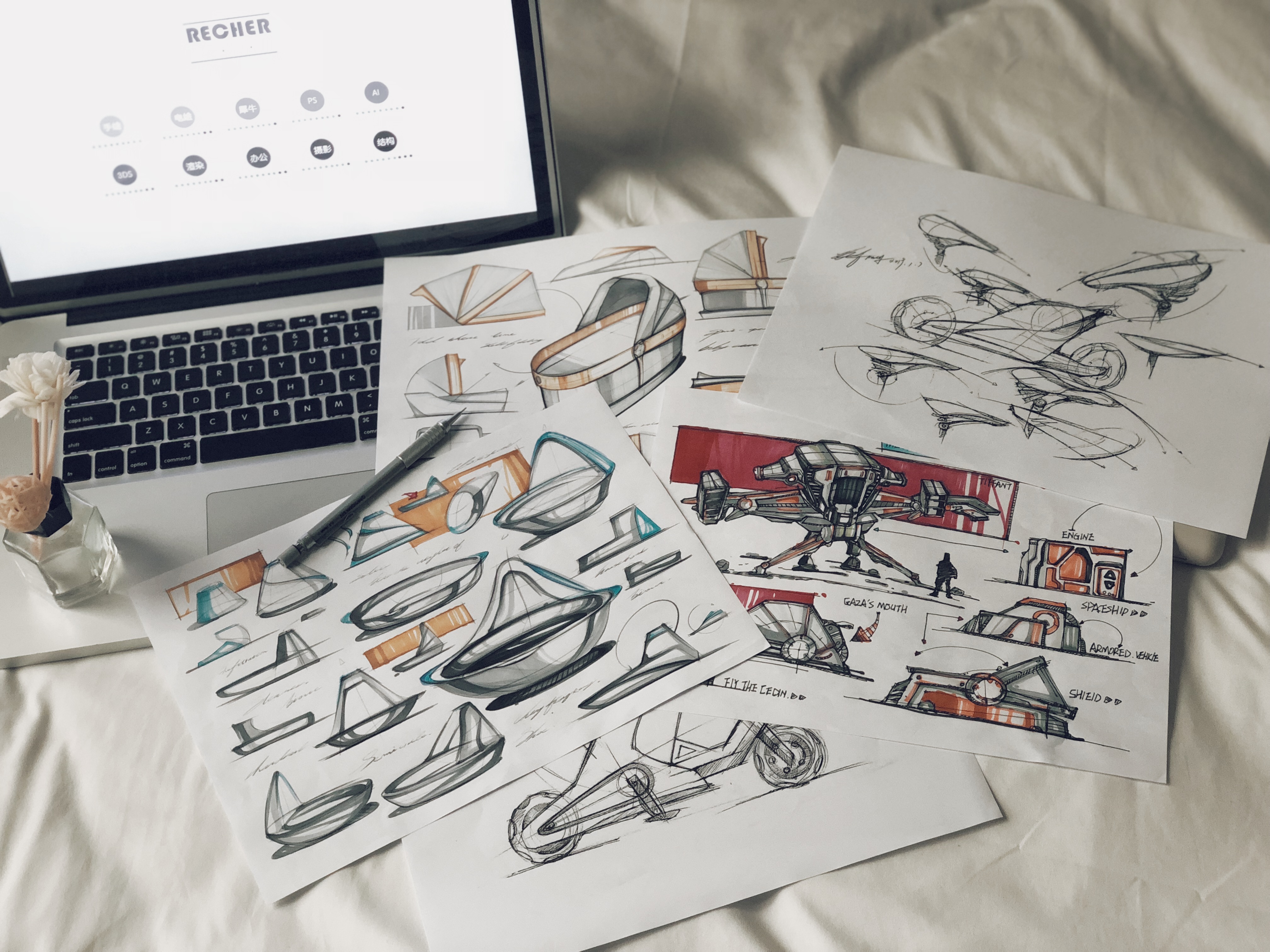 Hand drawn，Hand drawn products，manuscript，