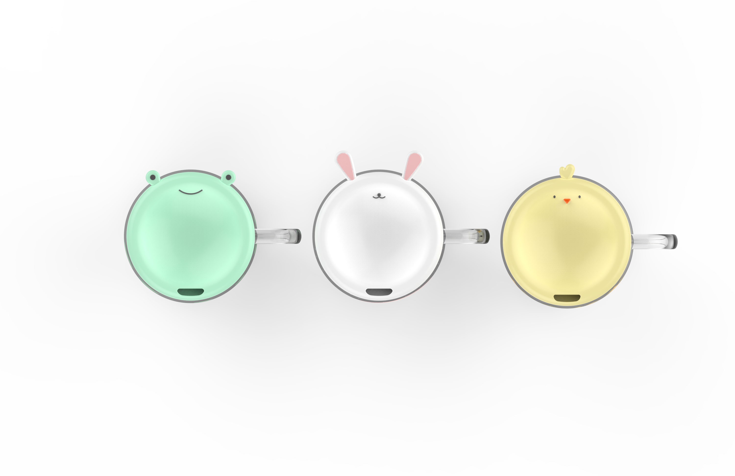 glass，Office Cup，lovely，Direct drinking cup，flower receptacle，