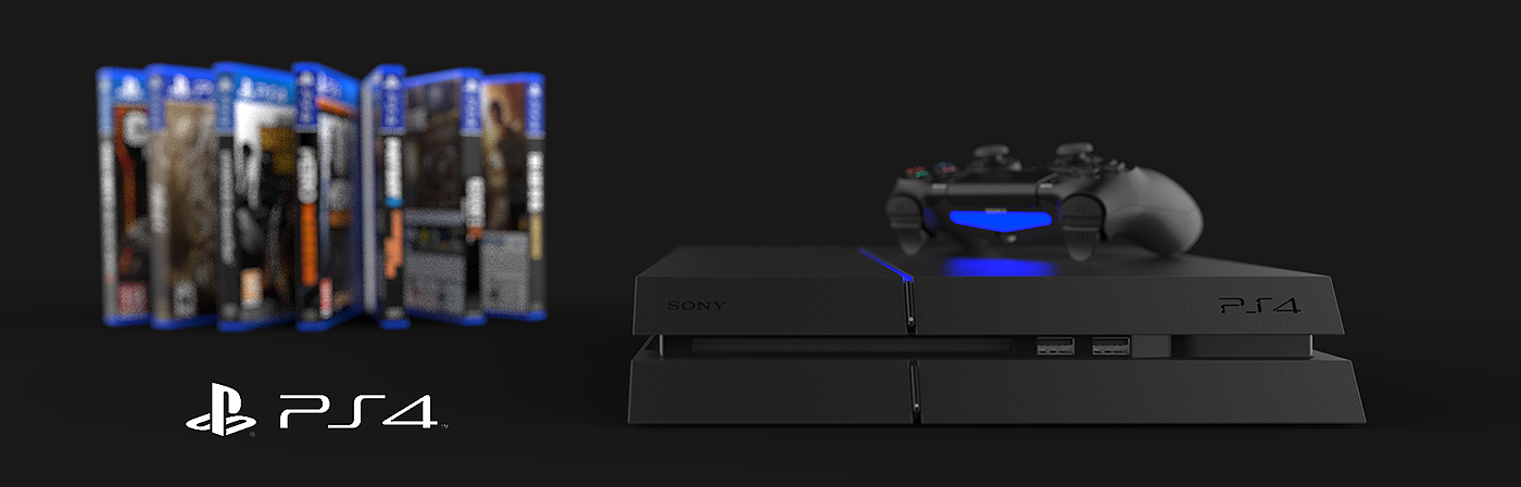 Sony PS4，游戏机，黑色，