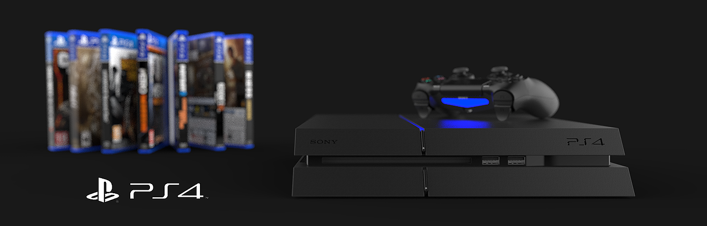 Sony PS4，recreational machines，black，