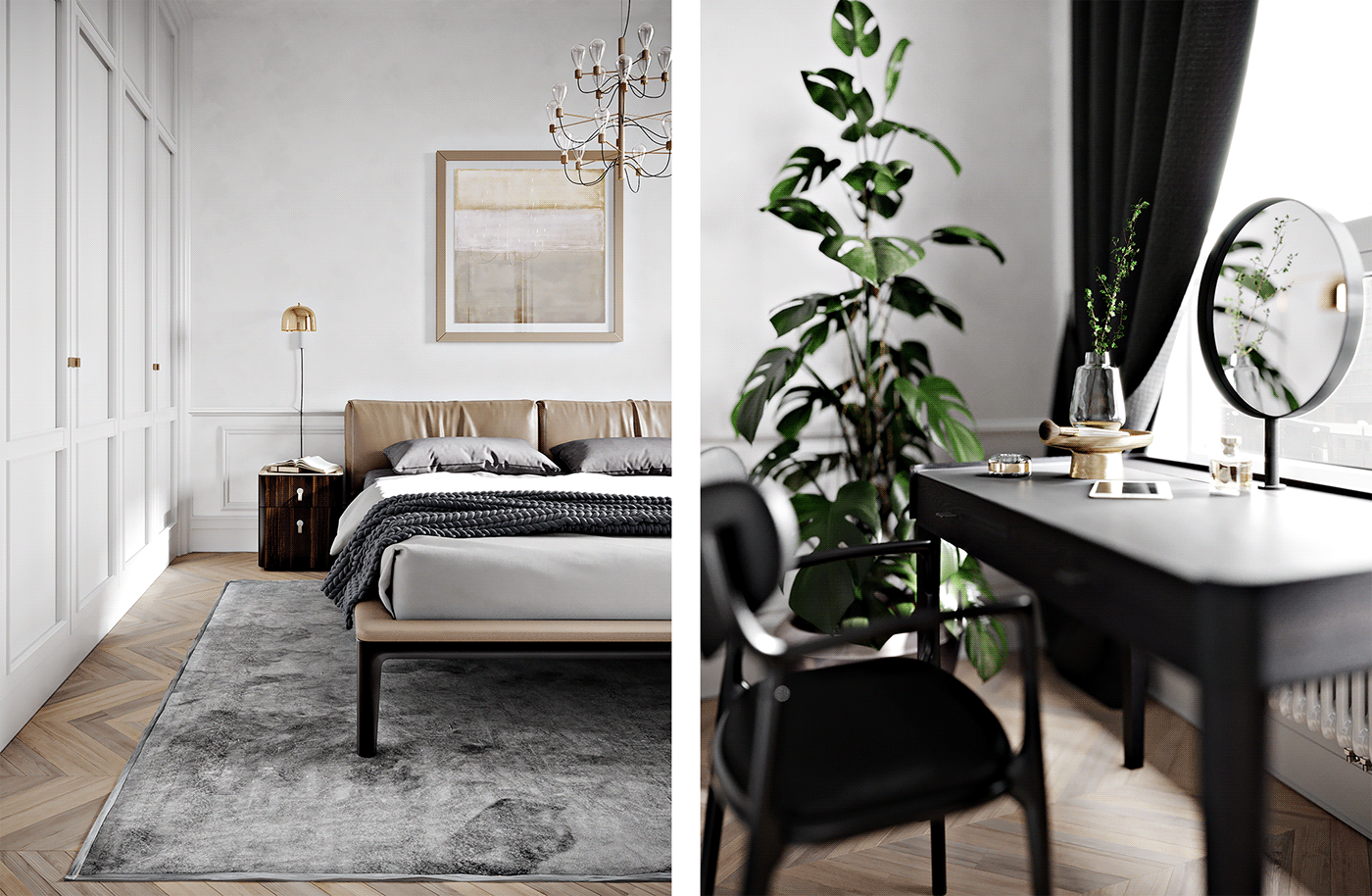 a living room，Denmark，Scandinavian Classicism，Neoclassicism，bedroom，