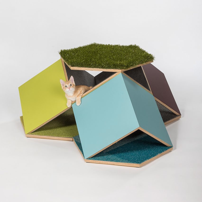 Metallic materials，wooden ，Paper，concrete，Cat nest，