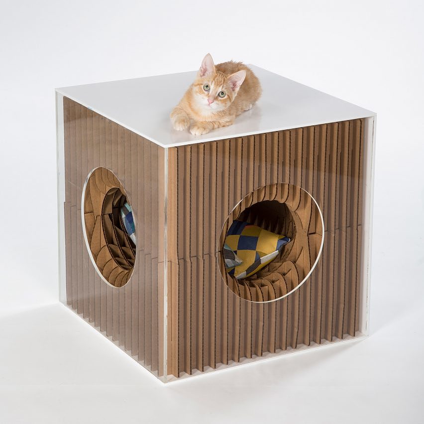 Metallic materials，wooden ，Paper，concrete，Cat nest，