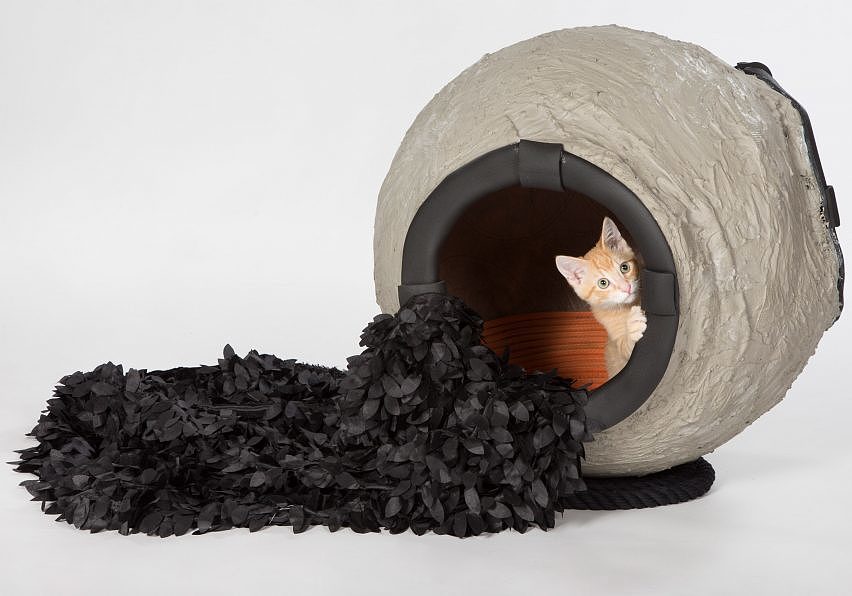 Metallic materials，wooden ，Paper，concrete，Cat nest，