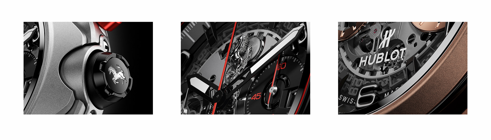 Wrist watch，Fusion GT，Classic Ferrari CT，Hubert，hublot ，Digital art，