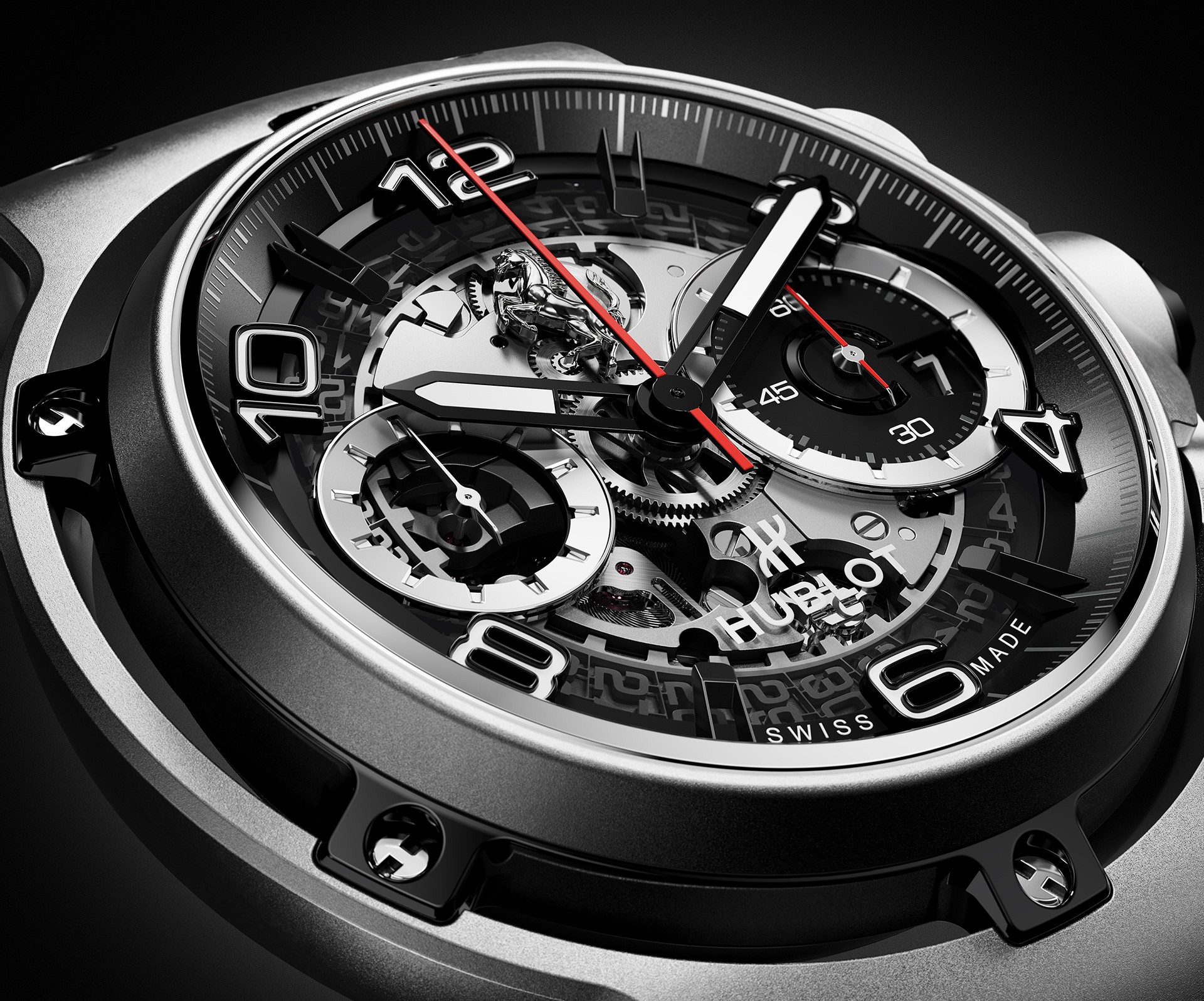 Wrist watch，Fusion GT，Classic Ferrari CT，Hubert，hublot ，Digital art，