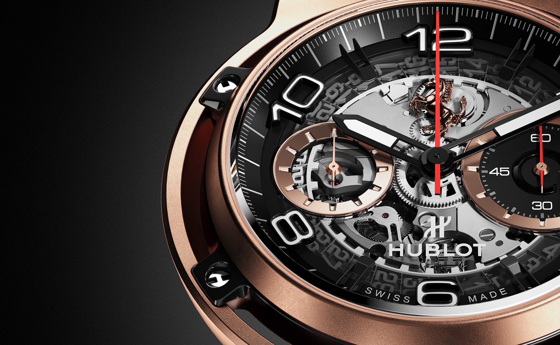 Wrist watch，Fusion GT，Classic Ferrari CT，Hubert，hublot ，Digital art，