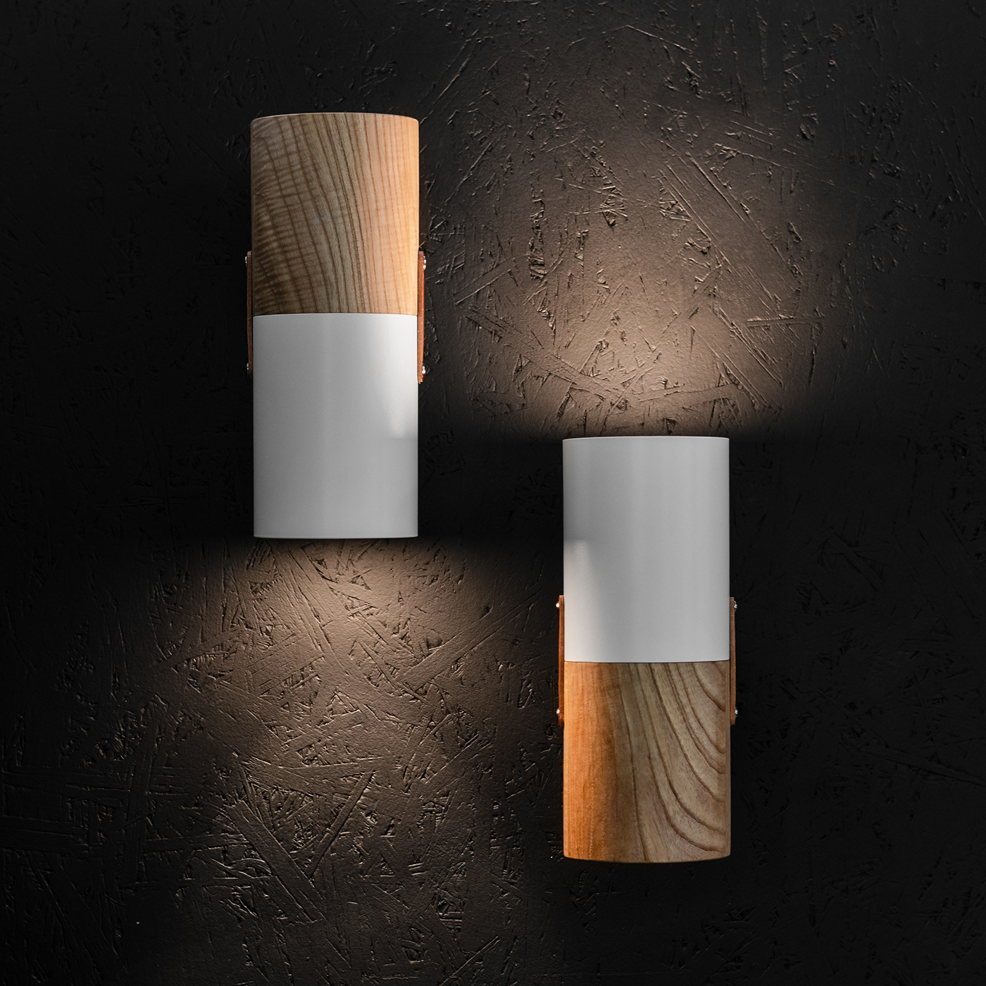 white，Wall lamp，Nut-W，