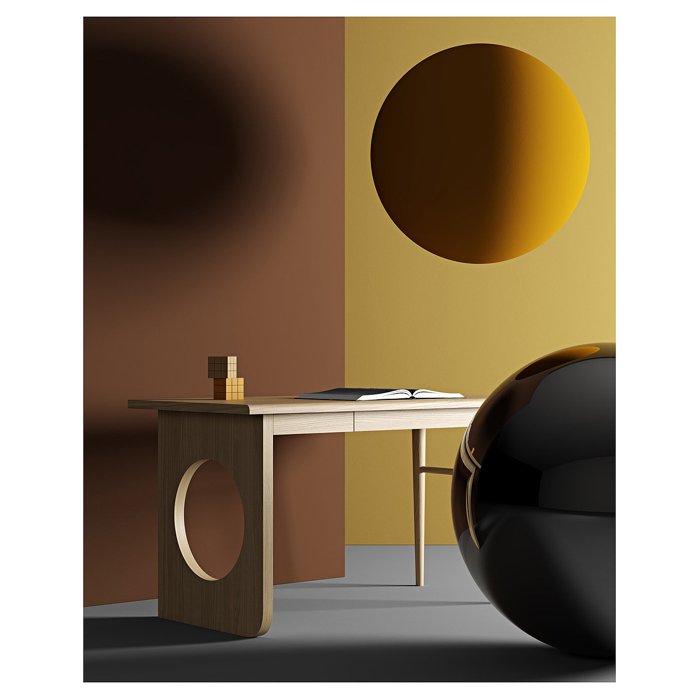to work in an office，Table，Pavel Vetrov，
