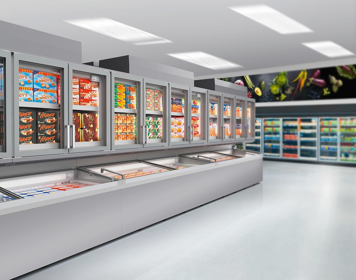 white，Freezer，lighting，led，Freezer Top SFT 1223，reddot，2019 red dot product design award，