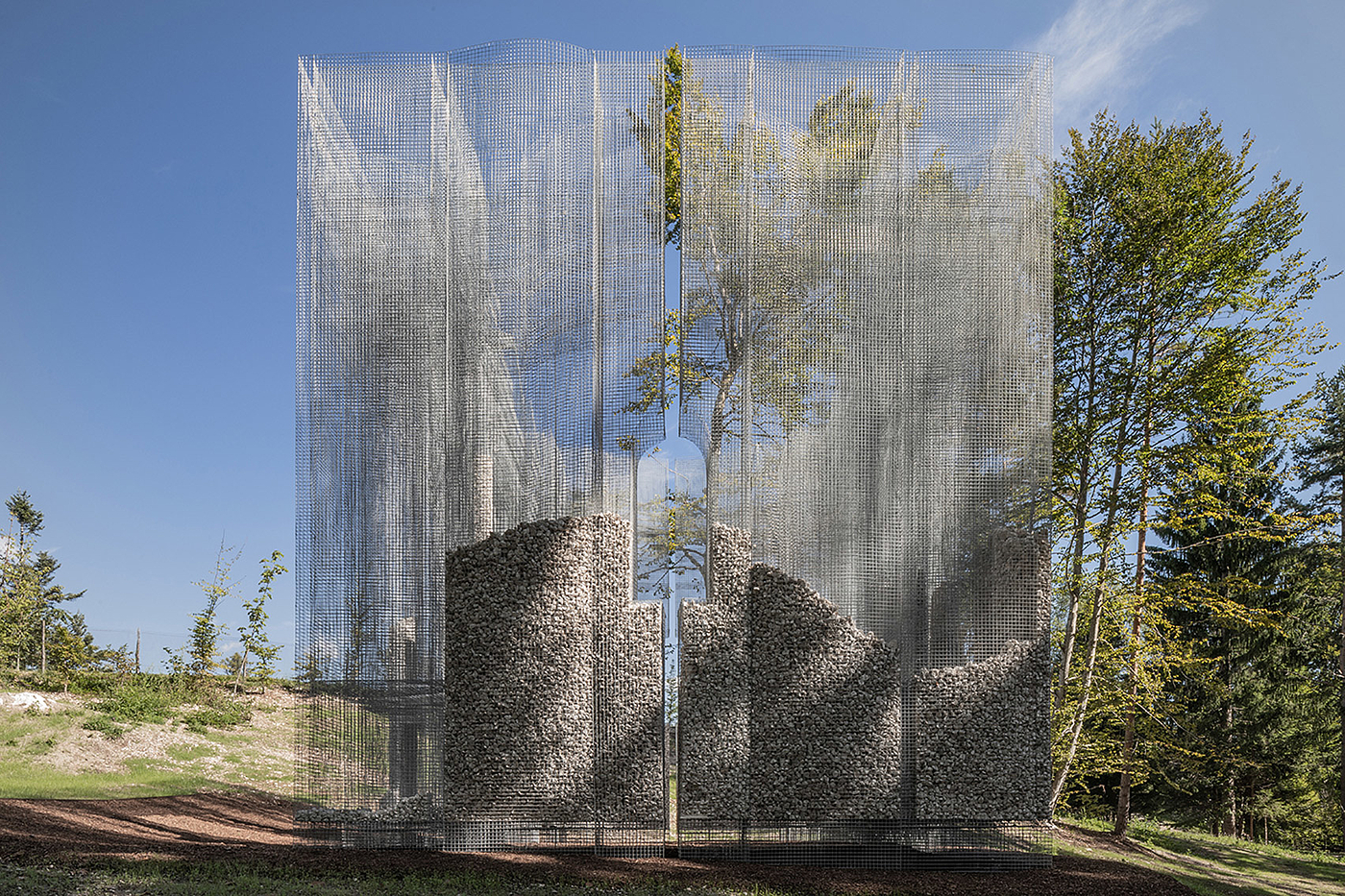 Metal mesh sculpture，Park sculpture，Altserra，Slide，Metal mesh formwork，