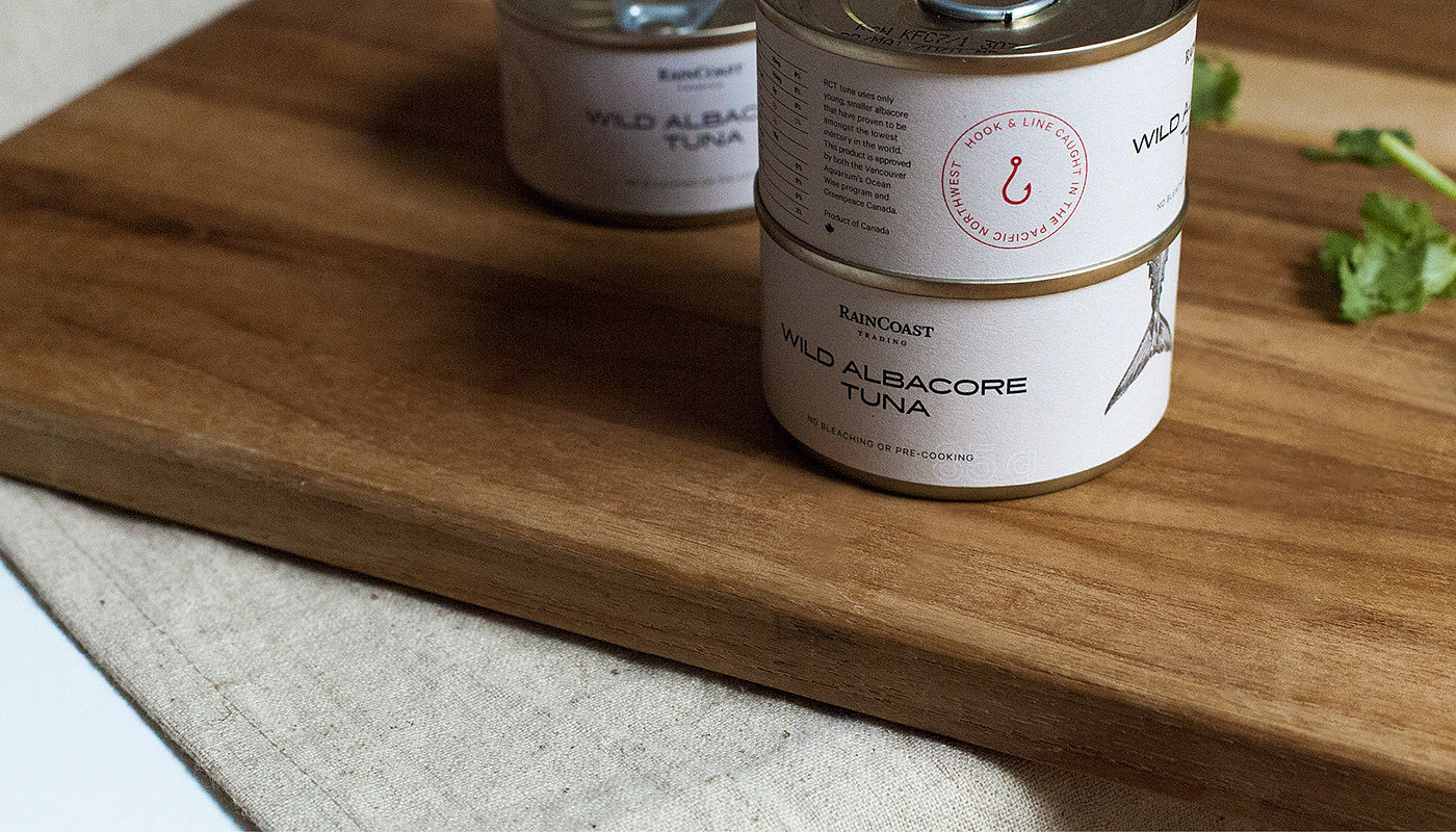 Canned tuna，packing，Raincoast，pattern design ，