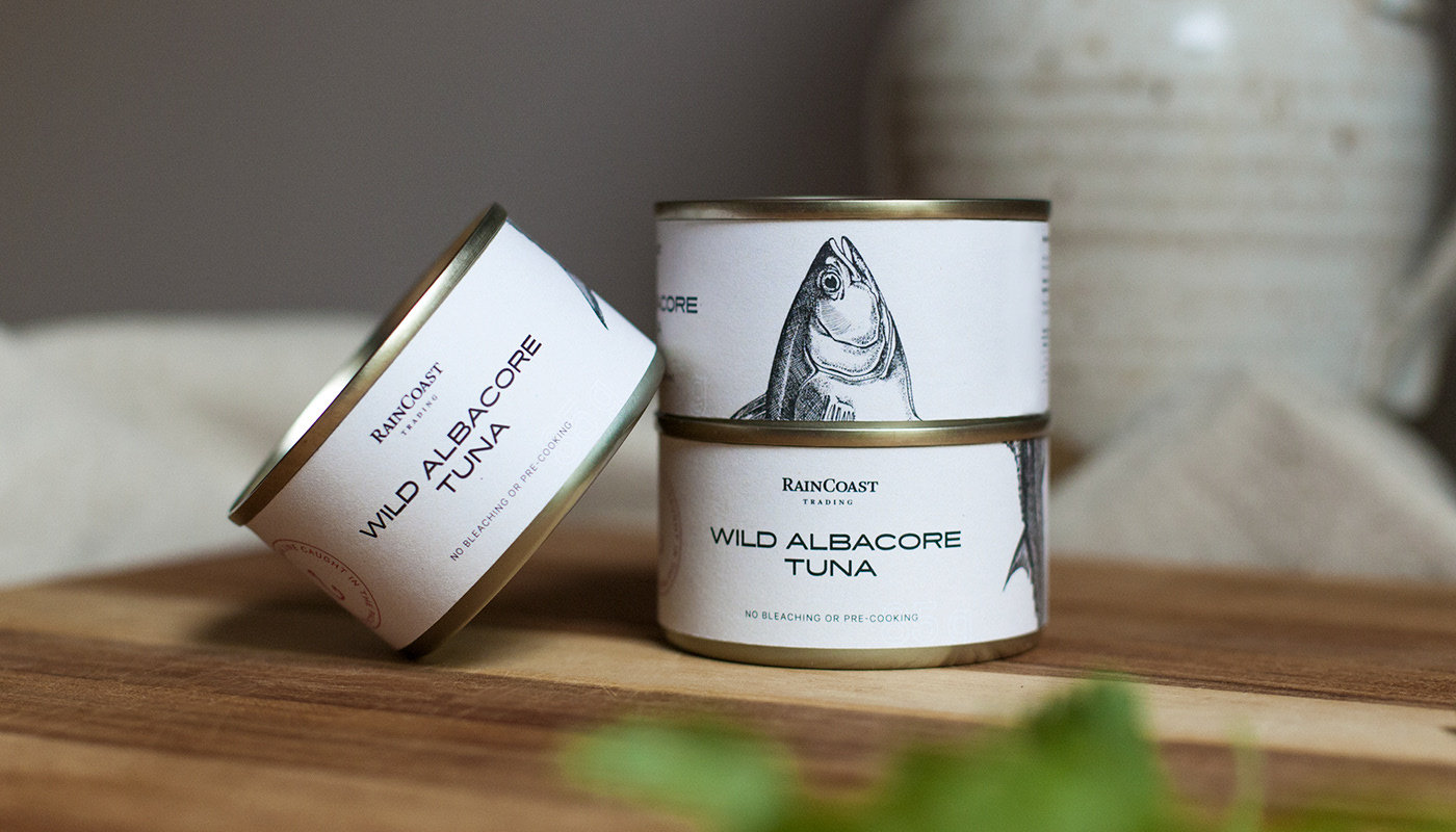 Canned tuna，packing，Raincoast，pattern design ，