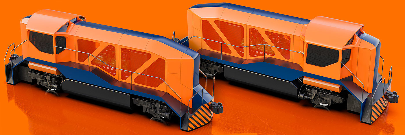 train，conceptual design，Sixties Diesel，