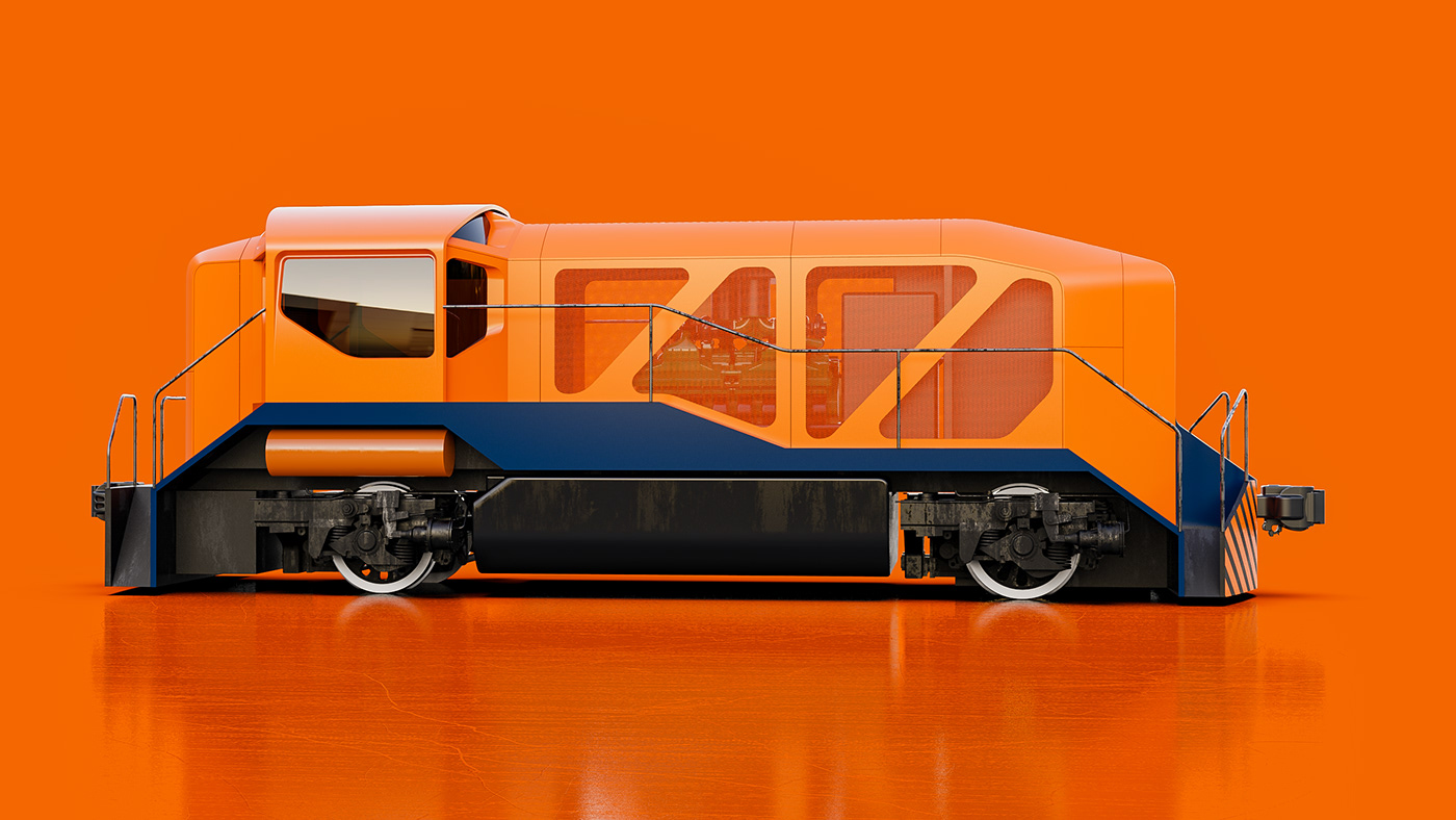 train，conceptual design，Sixties Diesel，