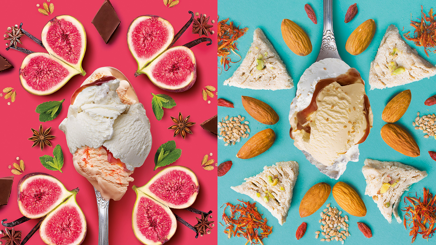 ice cream，packing design，BAHROMA，