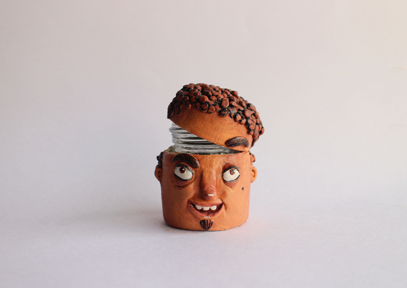 HEAD OVER BOTTLES，handicraft，jar，