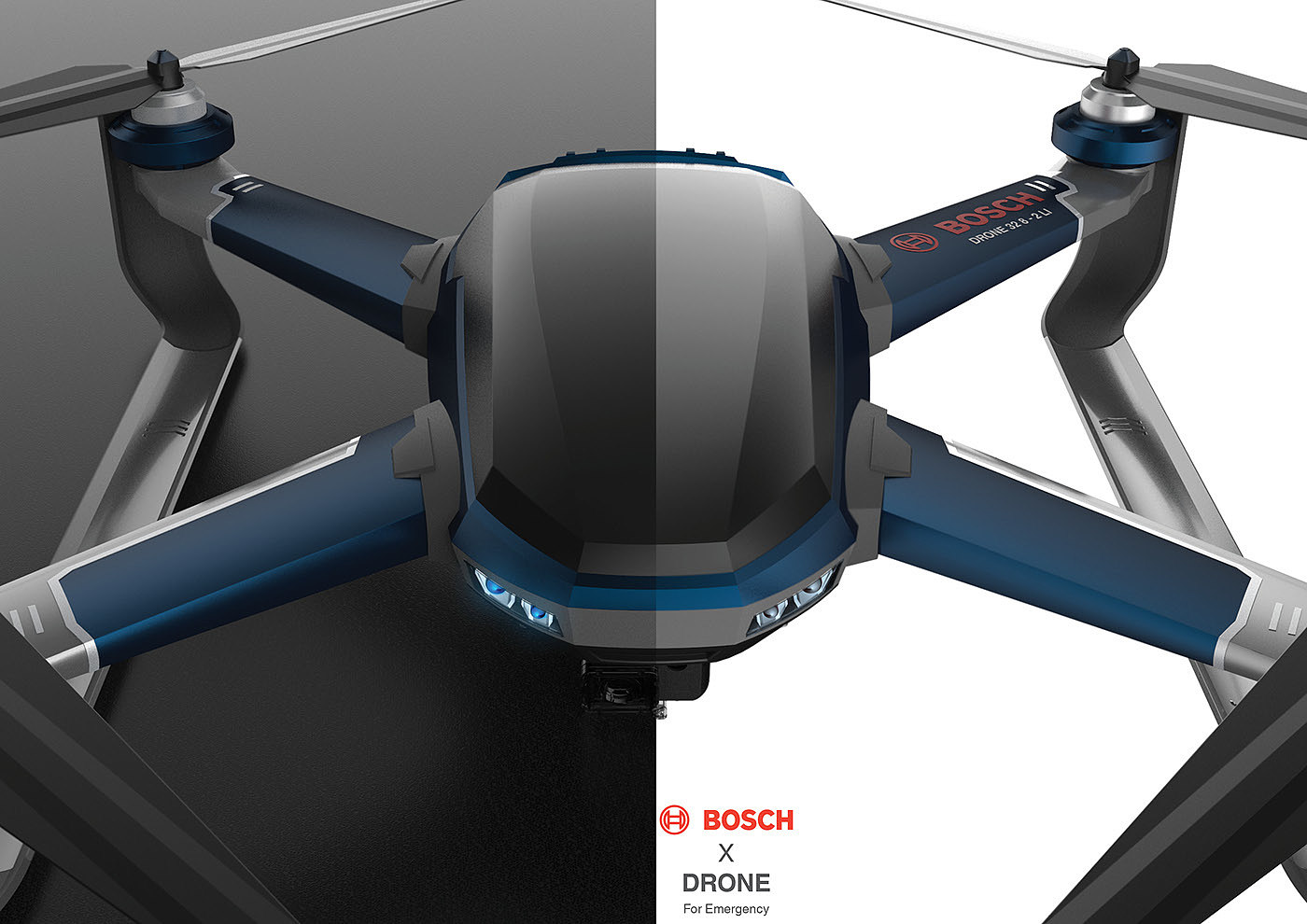 black，UAV，Bosch x Drone，