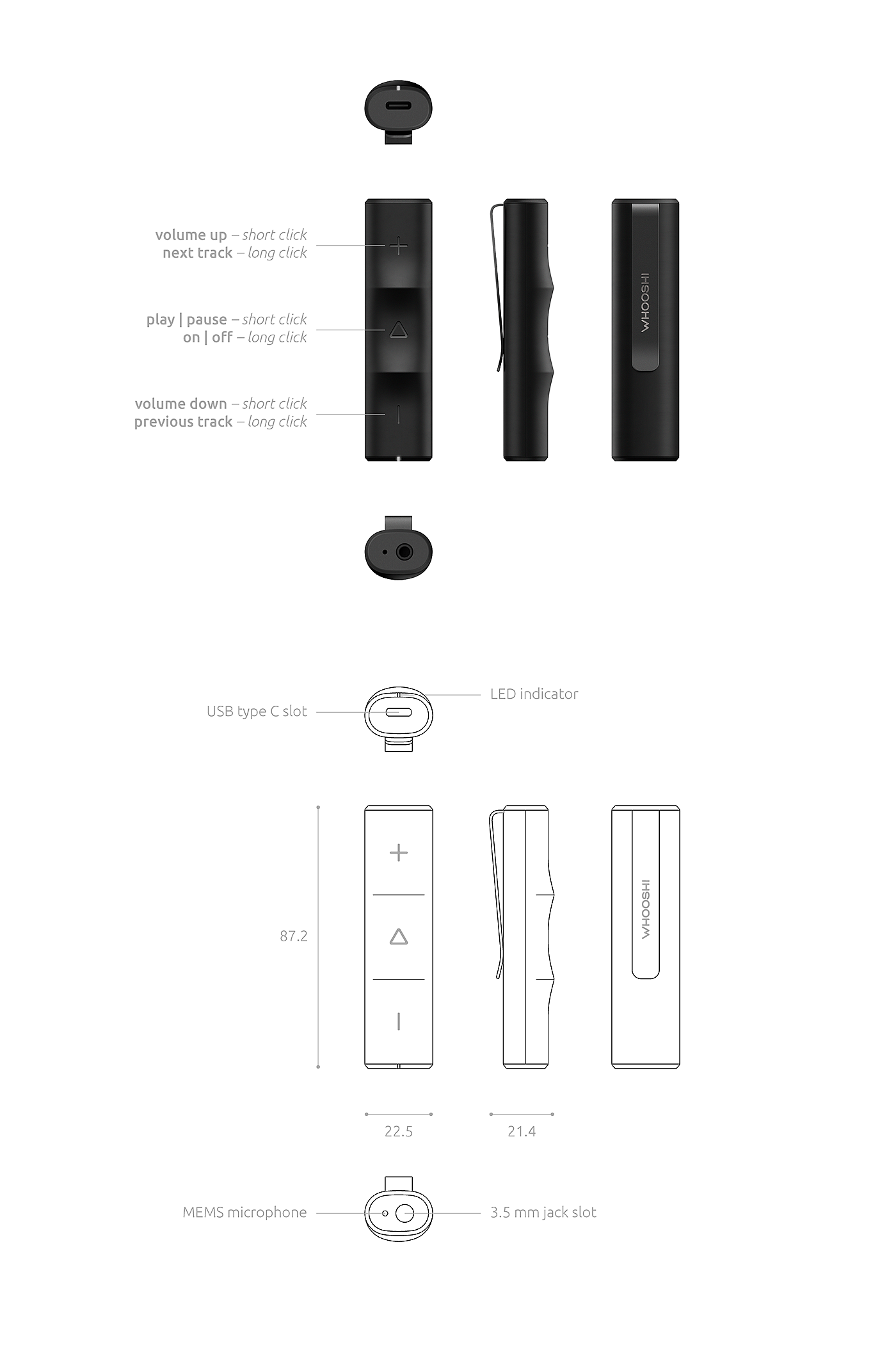 Red dot award，Loudspeaker，portable，Whooshi，