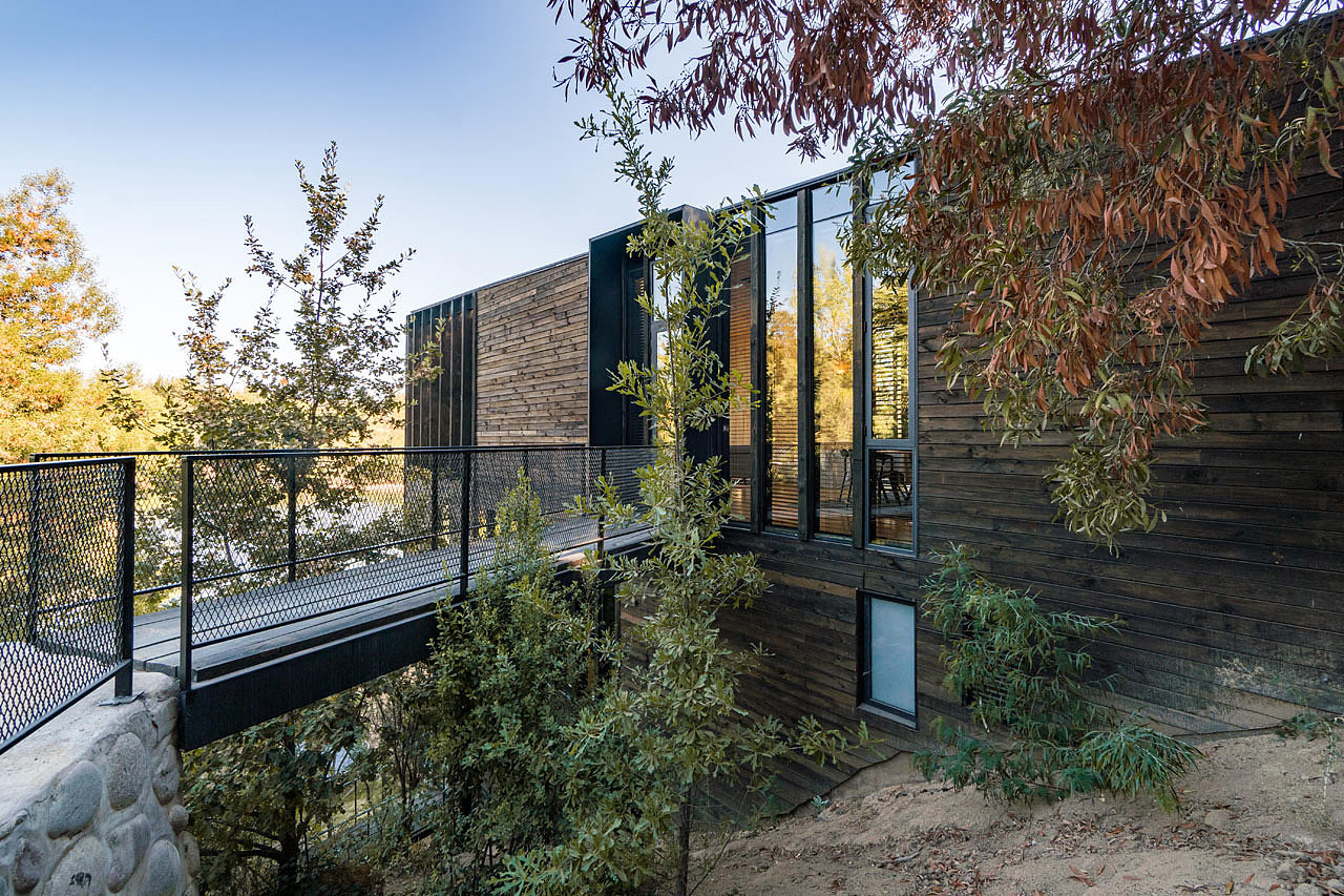 hillside，wood，Live at home，house，Xu Rudolph，Slope House，