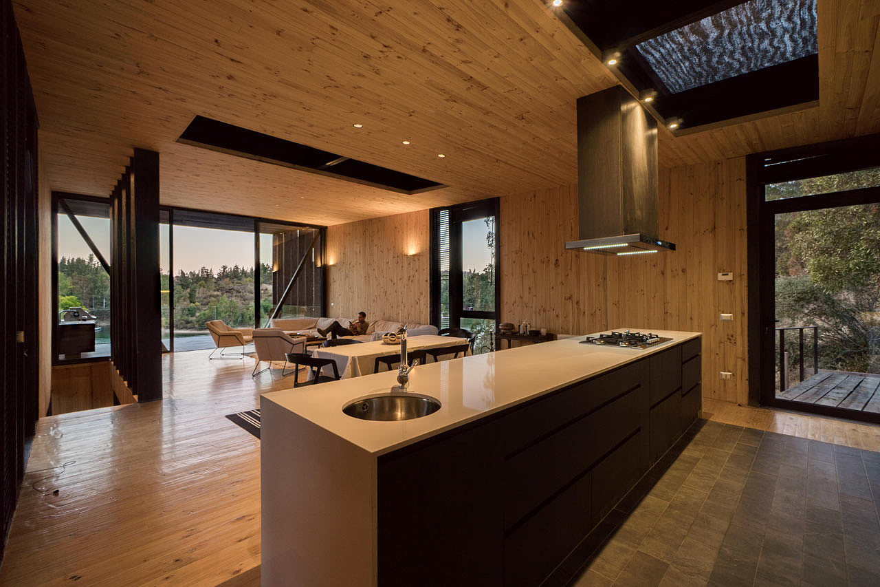 hillside，wood，Live at home，house，Xu Rudolph，Slope House，