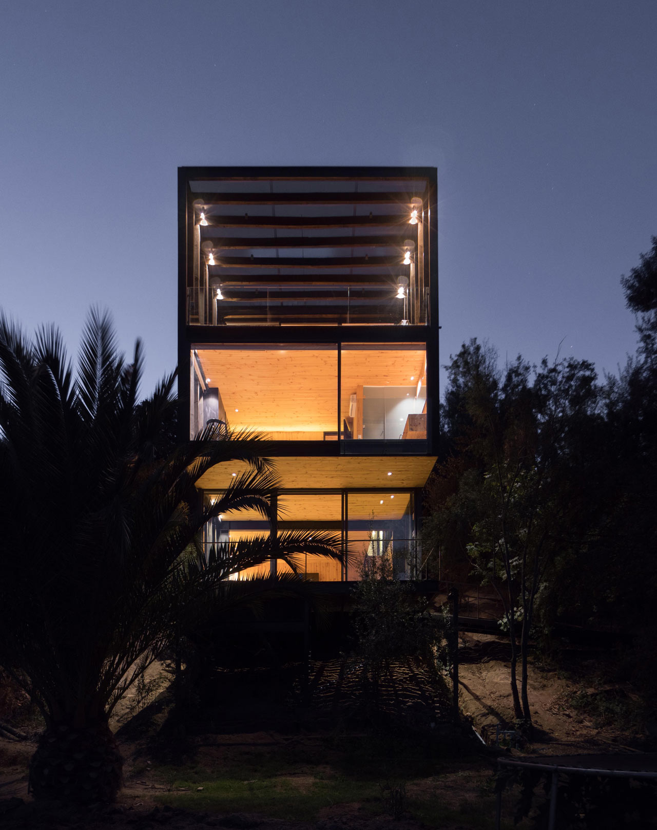 hillside，wood，Live at home，house，Xu Rudolph，Slope House，