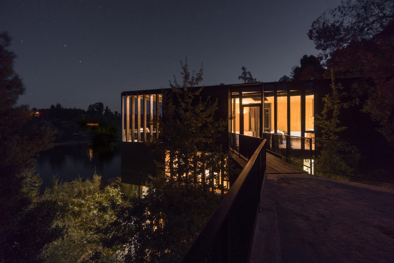 hillside，wood，Live at home，house，Xu Rudolph，Slope House，