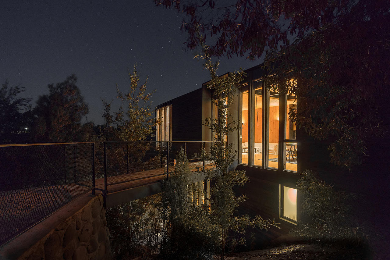 hillside，wood，Live at home，house，Xu Rudolph，Slope House，